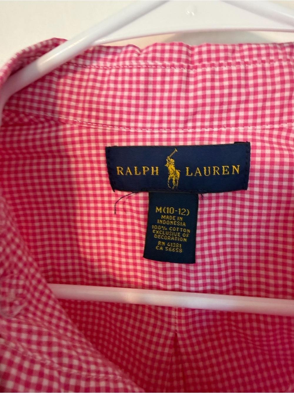 Ralph Lauren Pink Gingham Button-Down Shirt - Boys - Picture 2 of 3